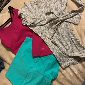Lululemon Bundle! Tank, shorts, longsleeve